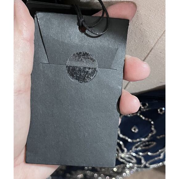 Needle & Thread Linear Butterfly Beaded Sheer Mesh Shift Dress Sz 4 India Made - Picture 14 of 16